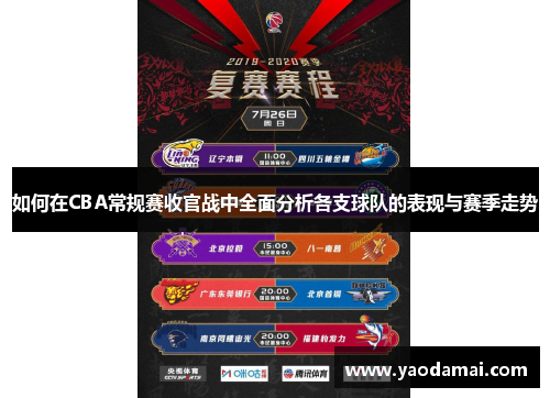 如何在CBA常规赛收官战中全面分析各支球队的表现与赛季走势